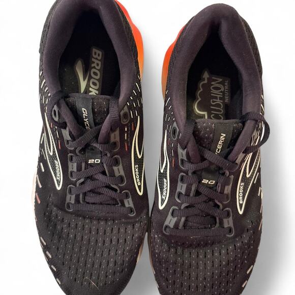 Black and orange Brooks glycerin 20 running sneakers 8.5 - Picture 6 of 6